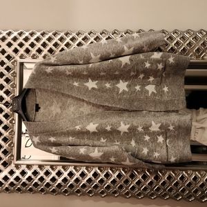 Cardigan Grey with White Stars S/M